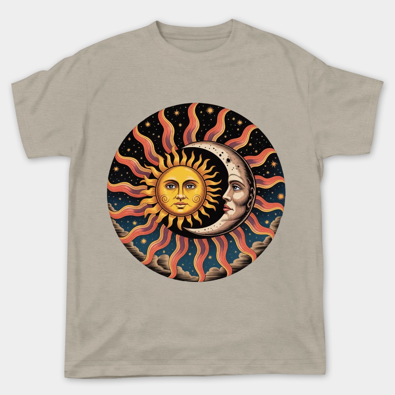 Sublime Celestial Sun and Moon Women's Plus Size T-shirt