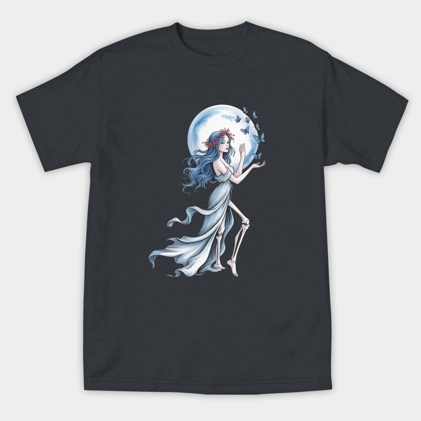 Corpse bride, Tim Burton, transparent Women's Athletic Performance T-Shirt