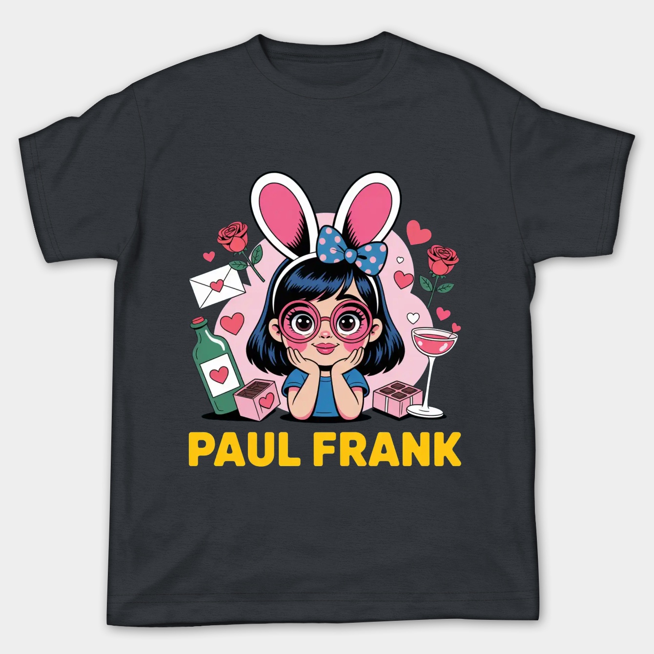 Paul Frank Bunny Girl Valentine Women's Plus Size T-shirt