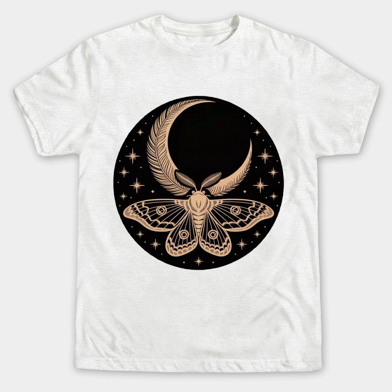 Sublime Celestial Moth Design Men's Big & Tall T-shirt