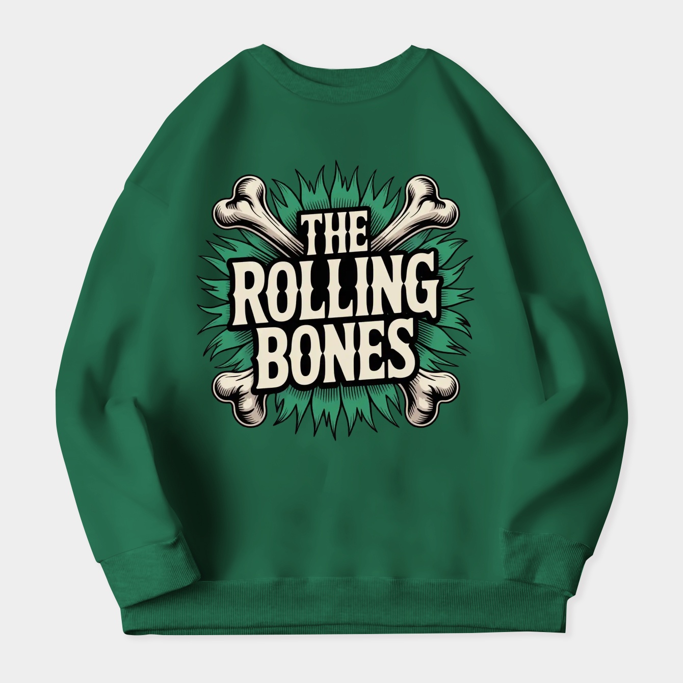 the rolling bones Women's Crewneck Sweatshirt