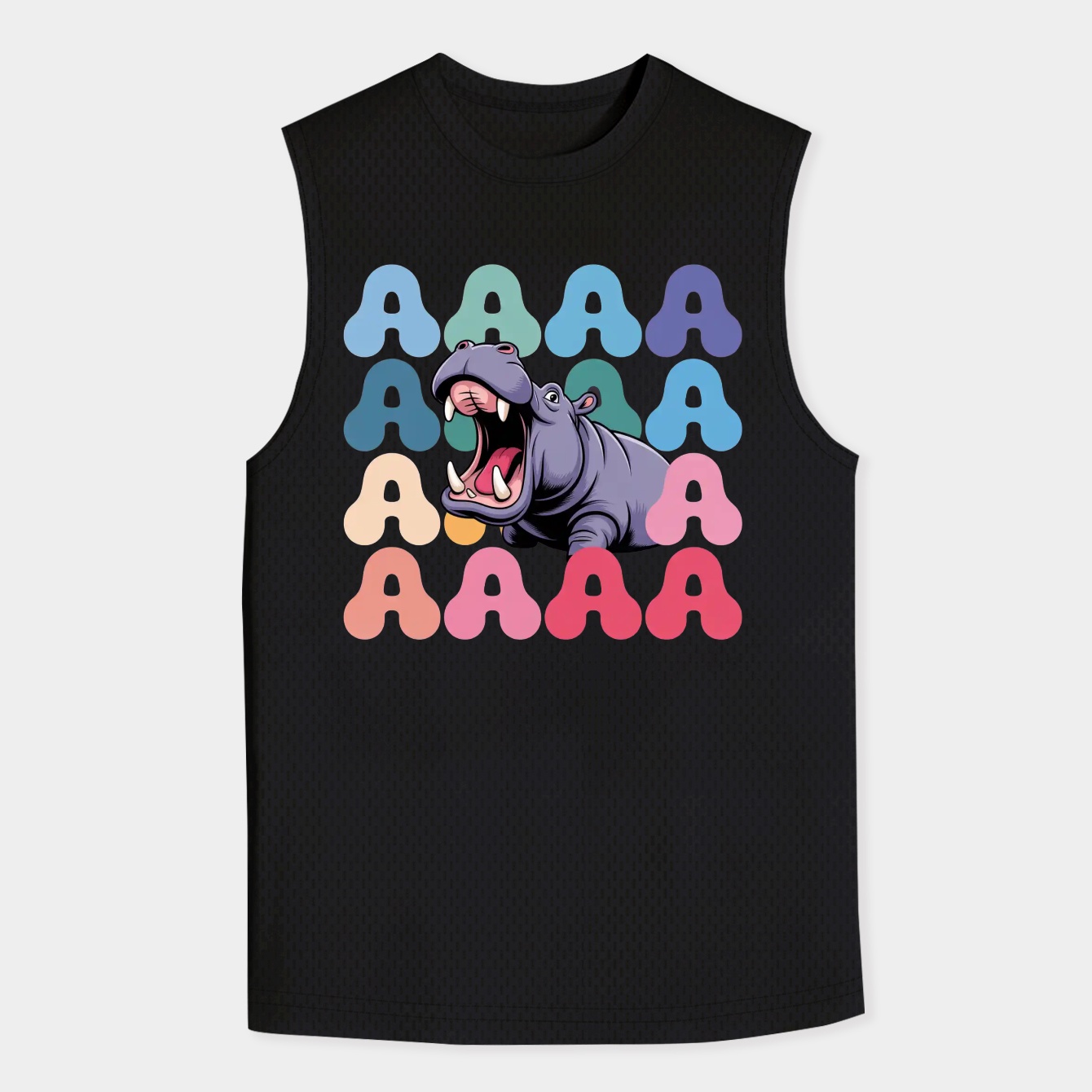 Screaming Hippo Men's Tank Top