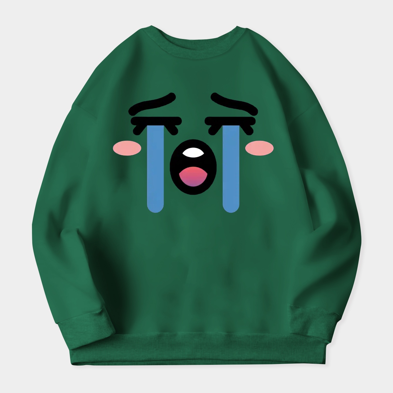 Roblox Cry Face Women's Plus Size Sweatshirt