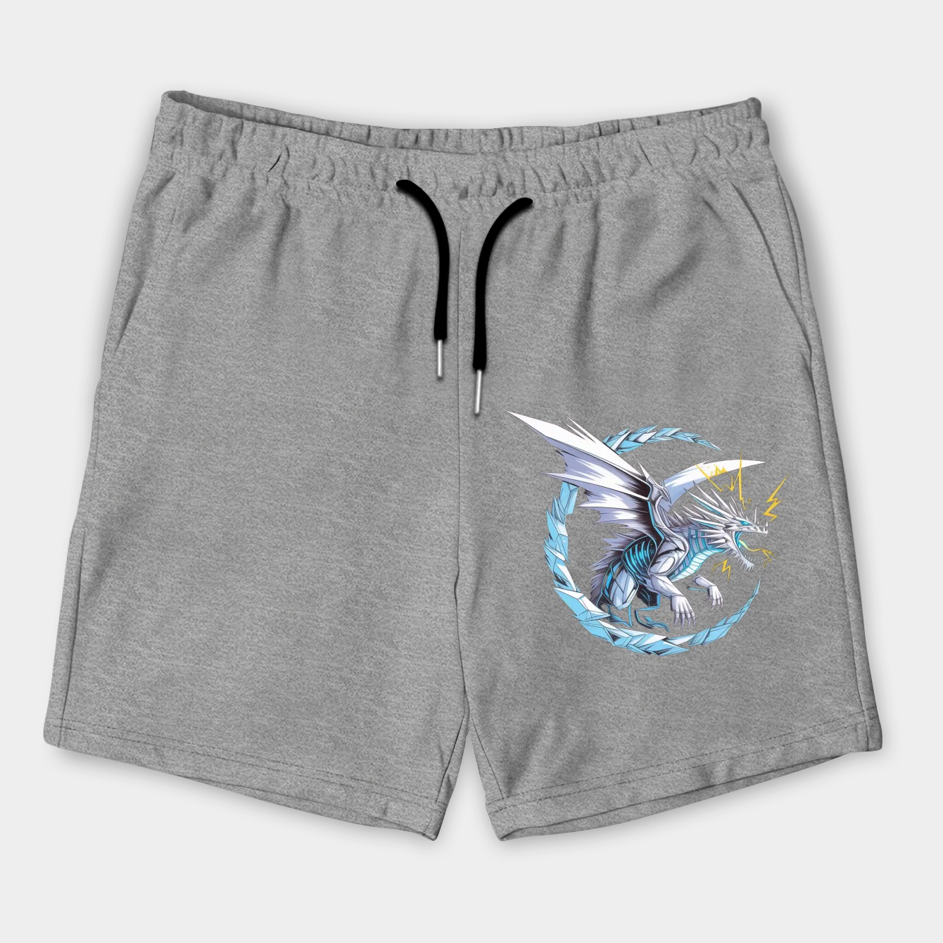 Blue-Eyes White Dragon Yu-Gi-Oh Fan Art Men's Shorts