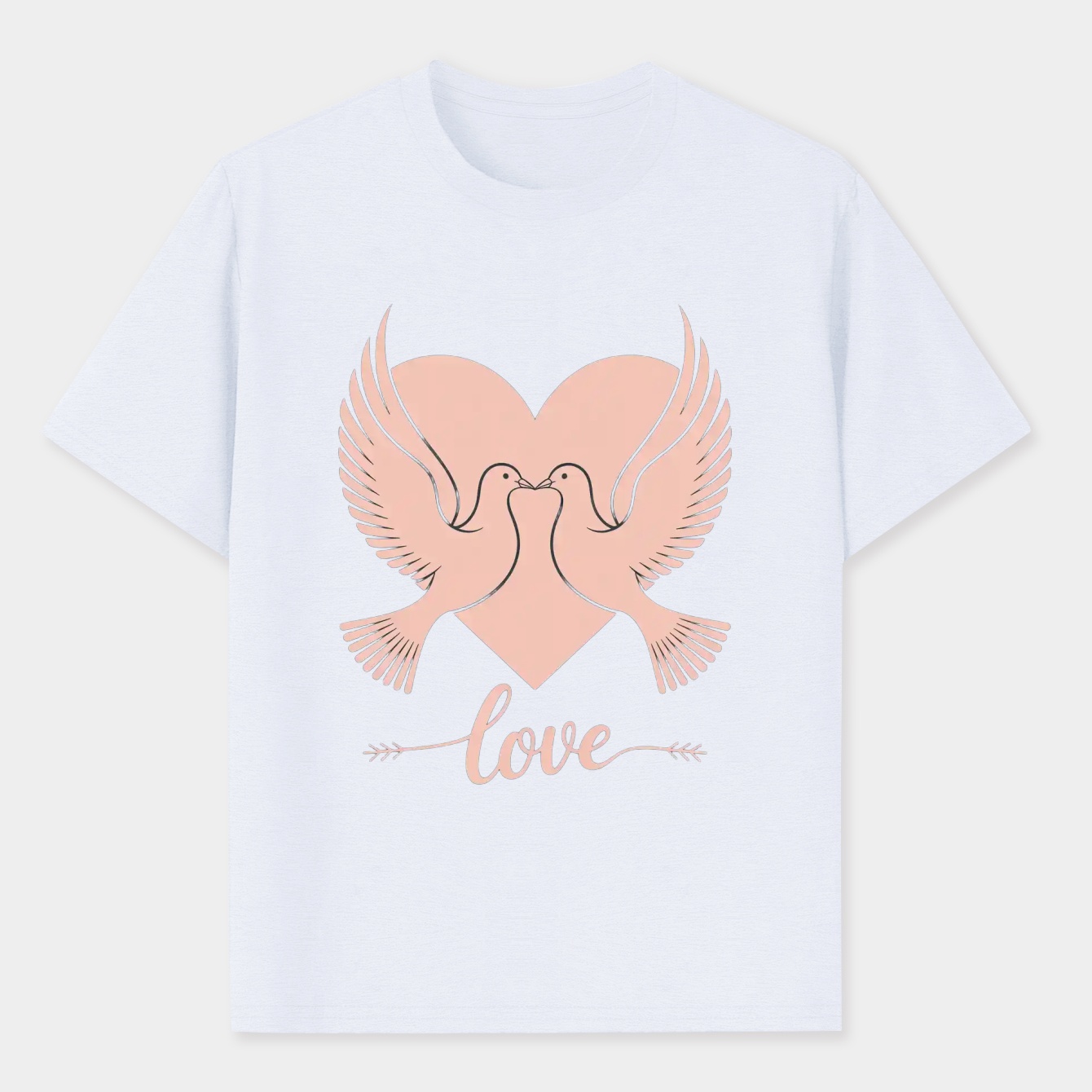 Love Doves Men's Performance Athletic T-Shirt