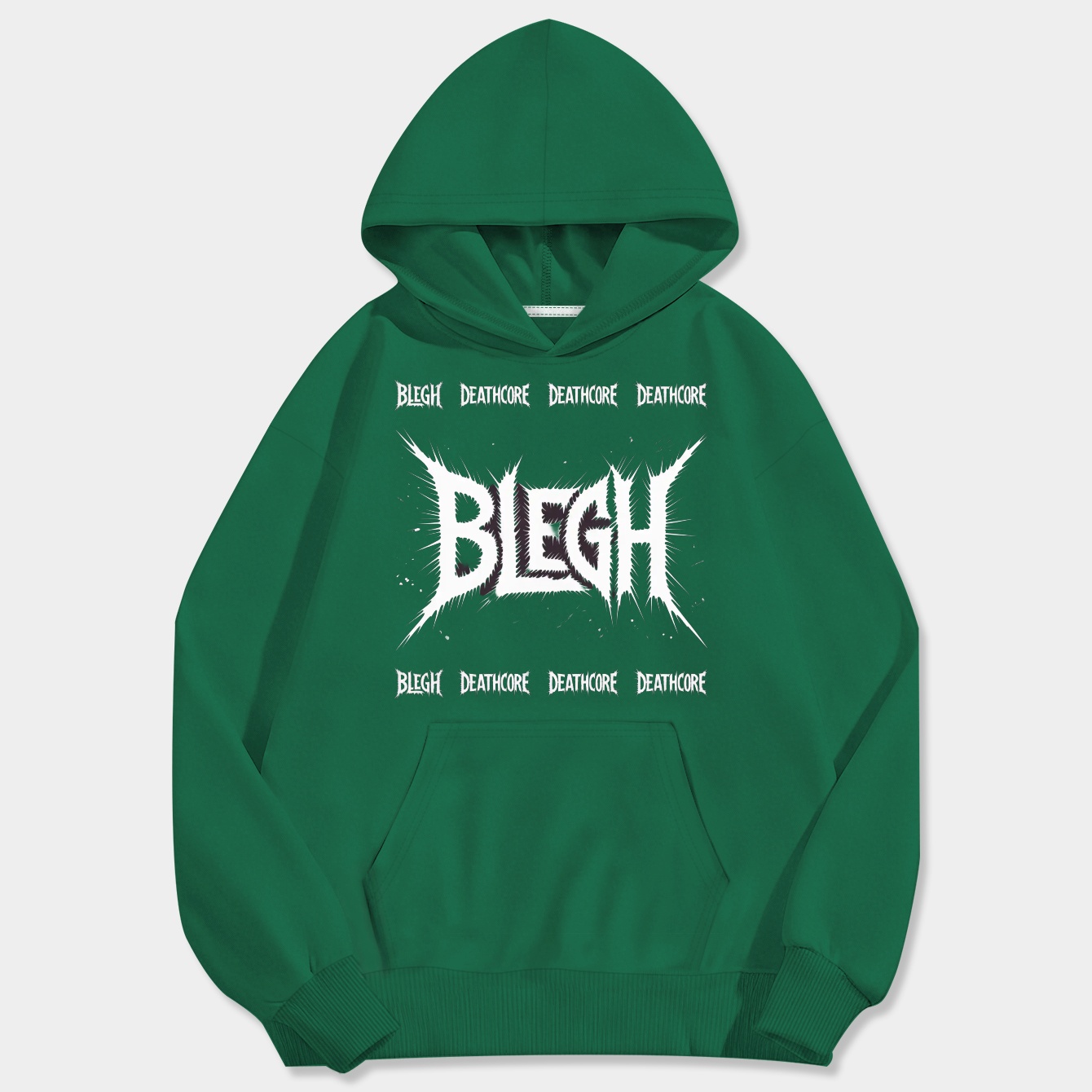 BLEGH Metalcore Deathcore Men's Big & Tall Hoodie
