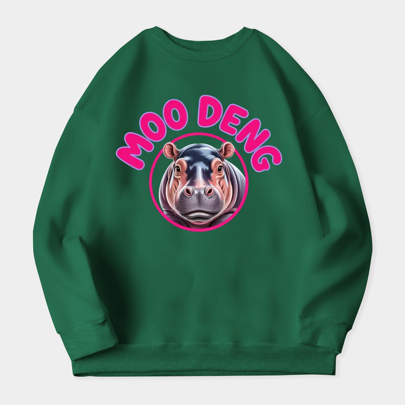 Moo Deng Women's Plus Size Sweatshirt