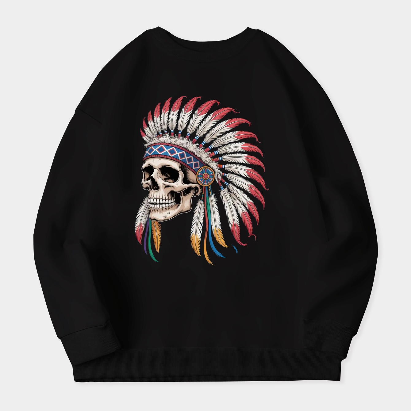 Spring 90 Skull Women's Plus Size Sweatshirt