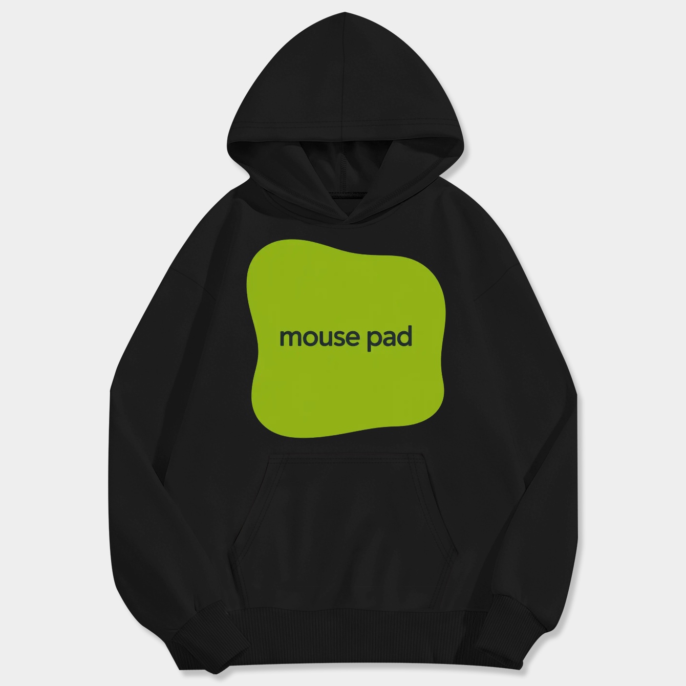 brat mouse pad Men's Big & Tall Hoodie
