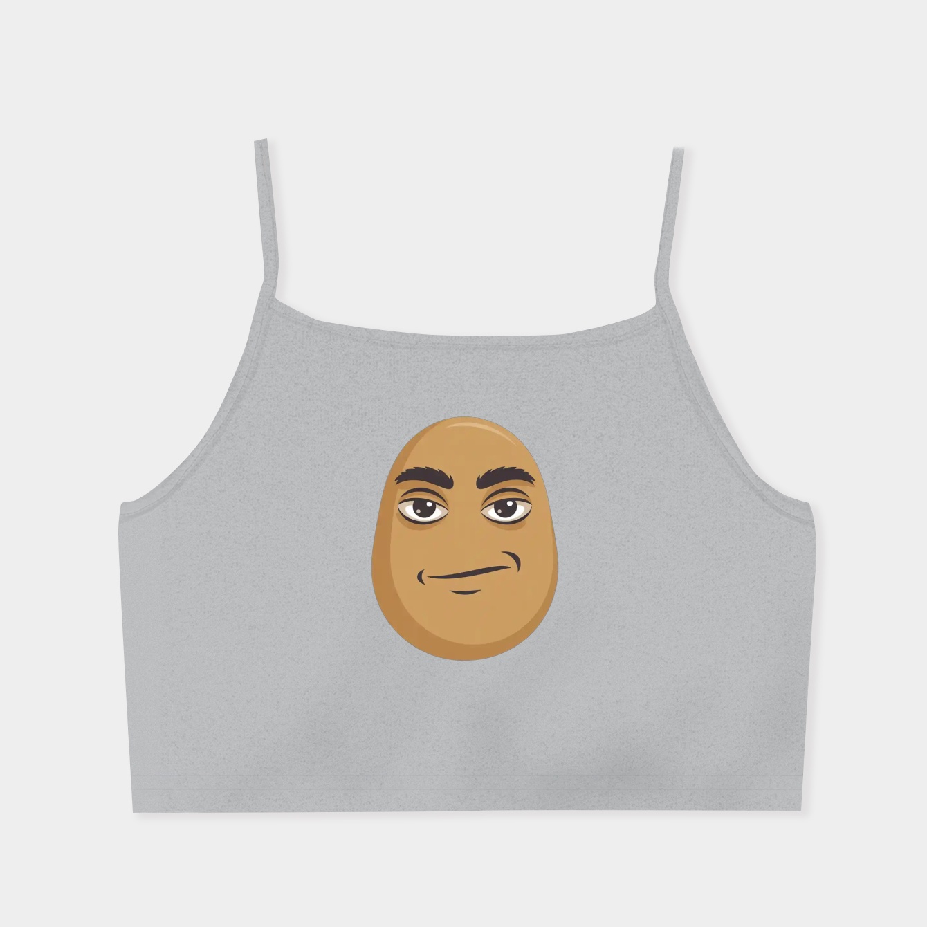 poman face Women's  Spaghetti Strap Tank Top