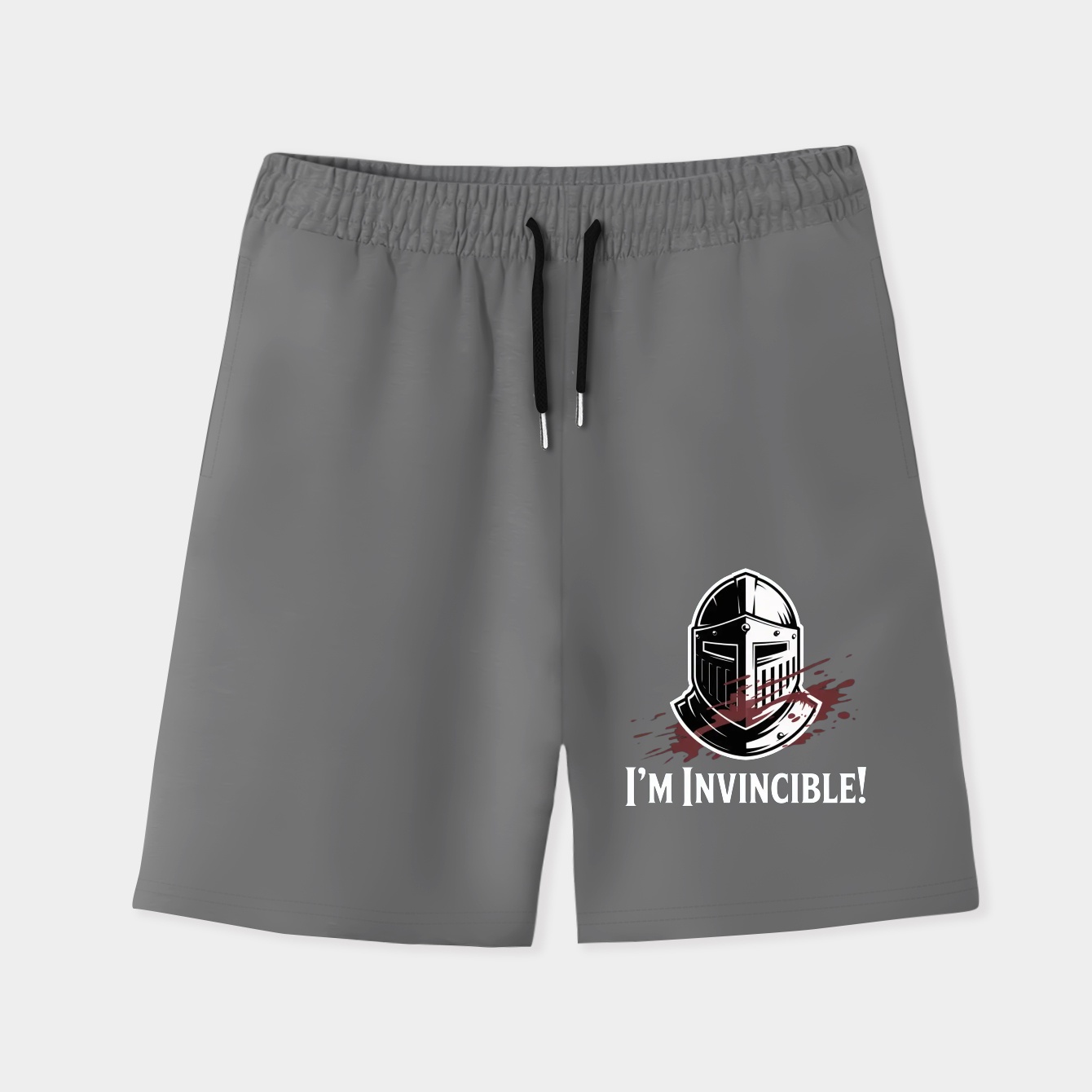 Monty Python Black Knight I'm Invincible Men's Quick-Dry Athletic Shorts