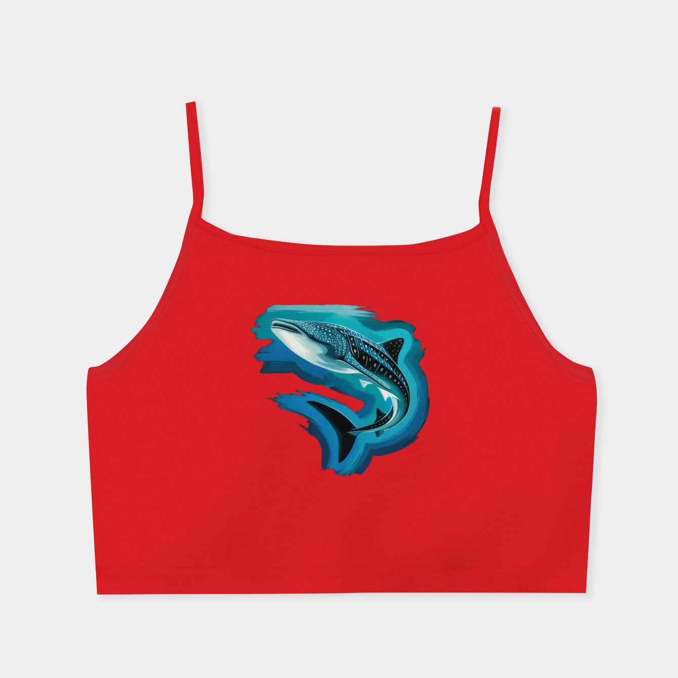 Whale shark Women's  Spaghetti Strap Tank Top