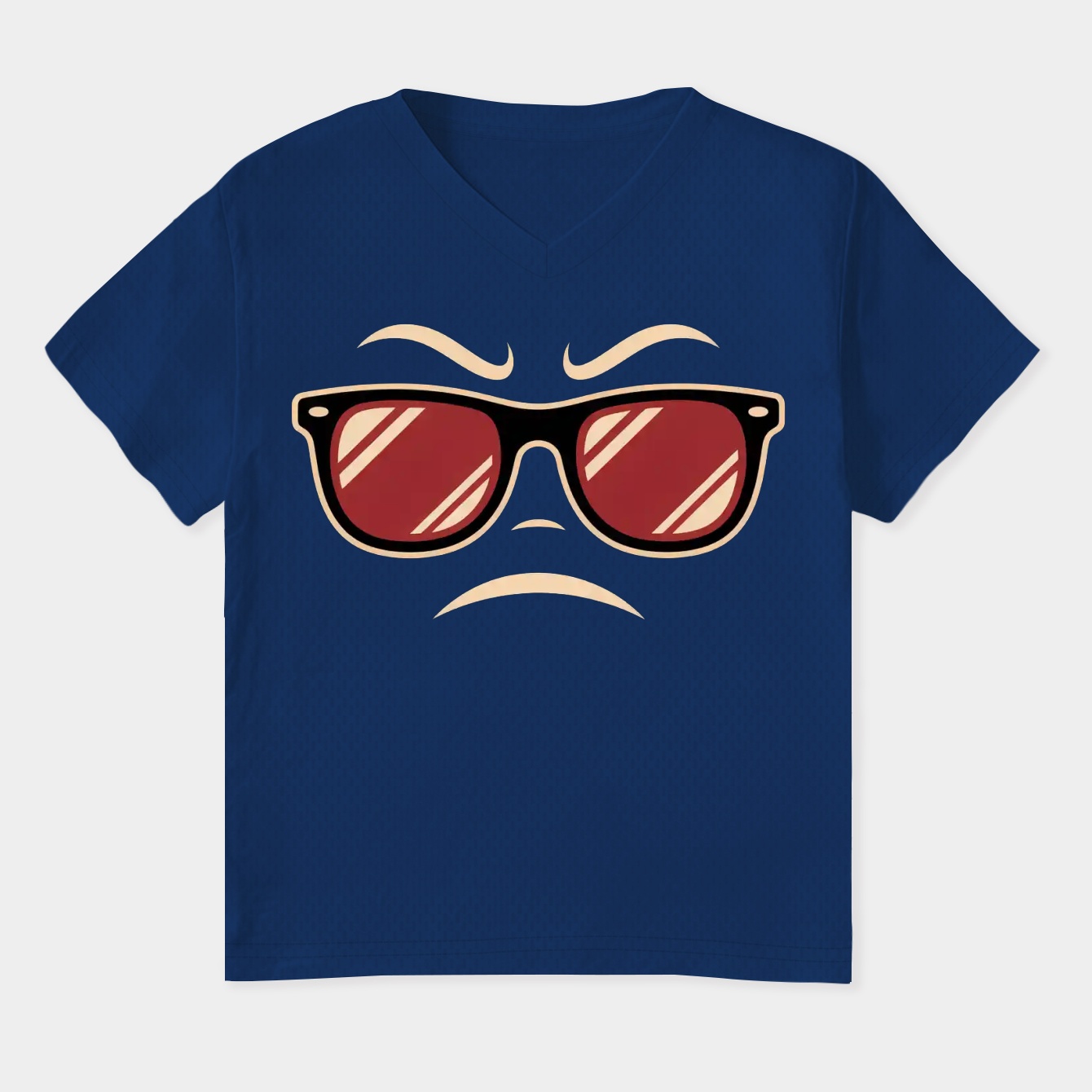 Comic Angry Face Women's Plus Size V-Neck T-Shirt