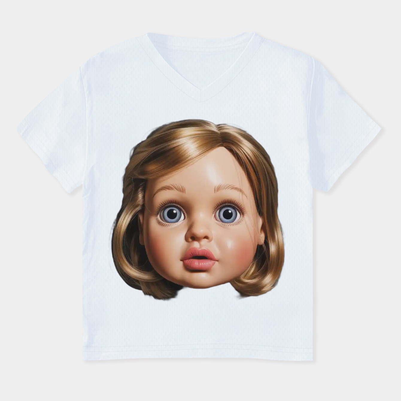 Disgusting Doll Face Women's Plus Size V-Neck T-Shirt