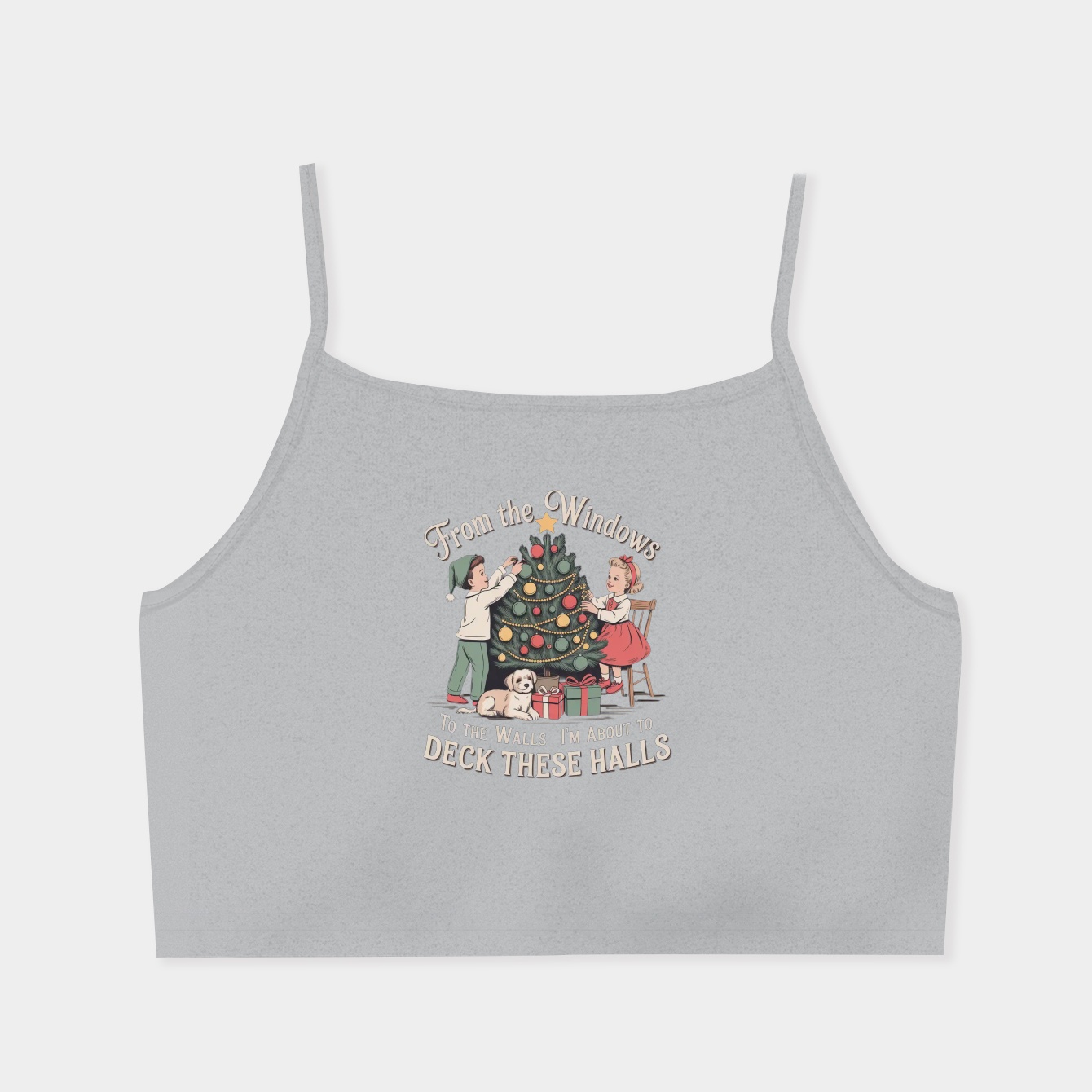 Deck The Halls Window Scene Nurse Christmas Holiday Design