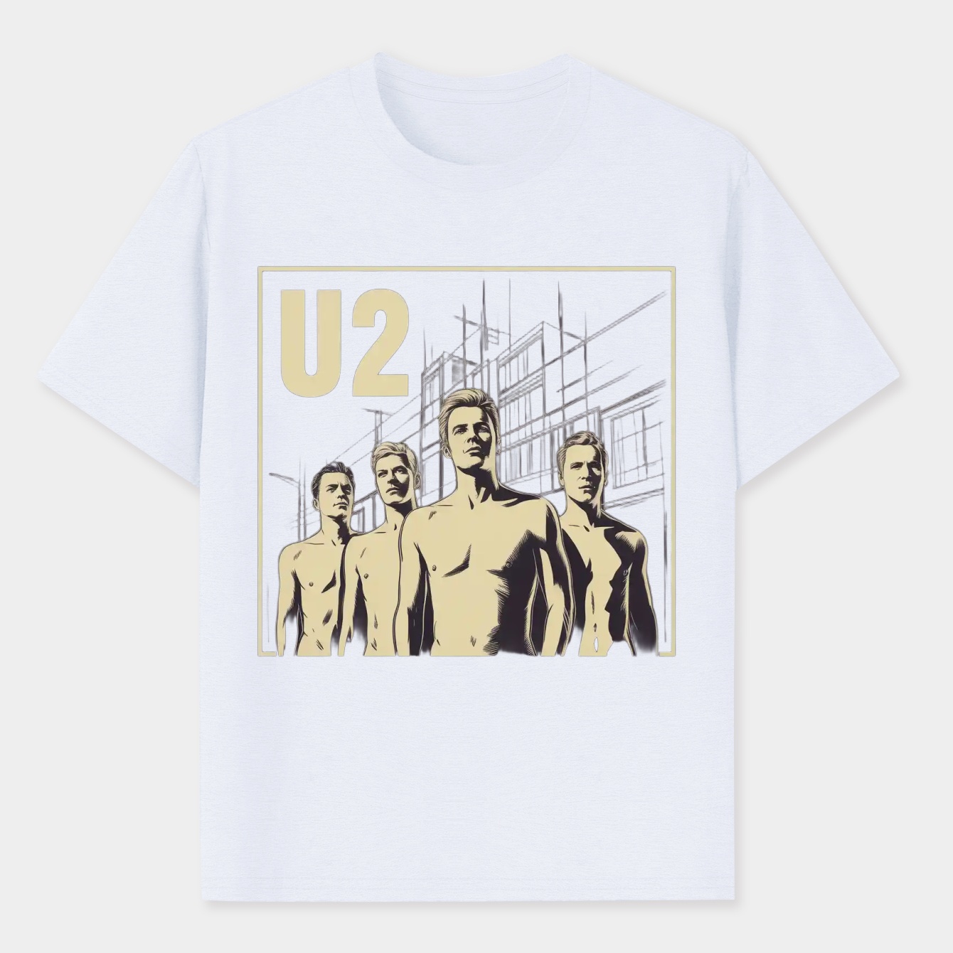 U2 Vintage Men's Performance Athletic T-Shirt