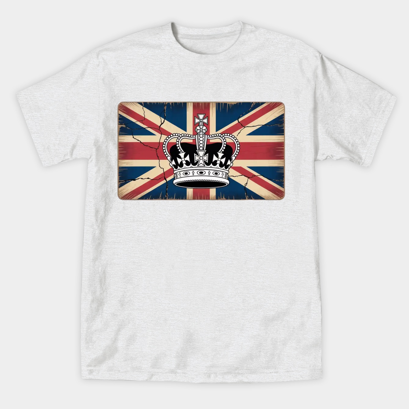 1980s dark academia British union jack flag jubilee vintage crown