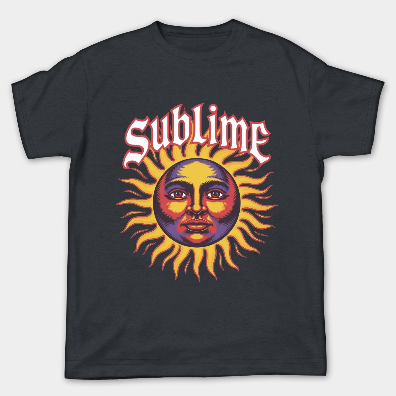 sublime radiant psychedelic sun Women's Plus Size T-shirt
