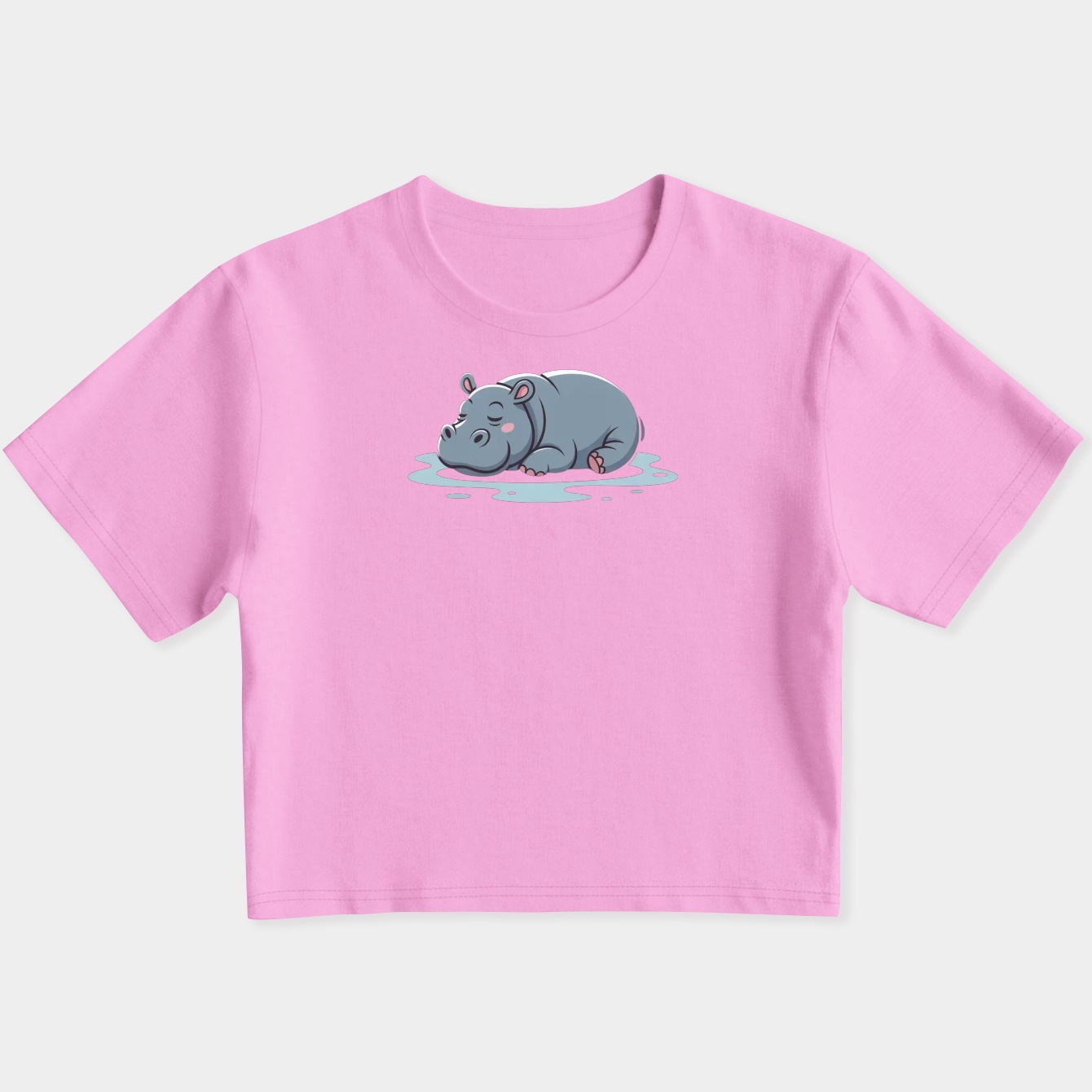 Moo Deng & sleeping Women's Slim Fit Baby Tee