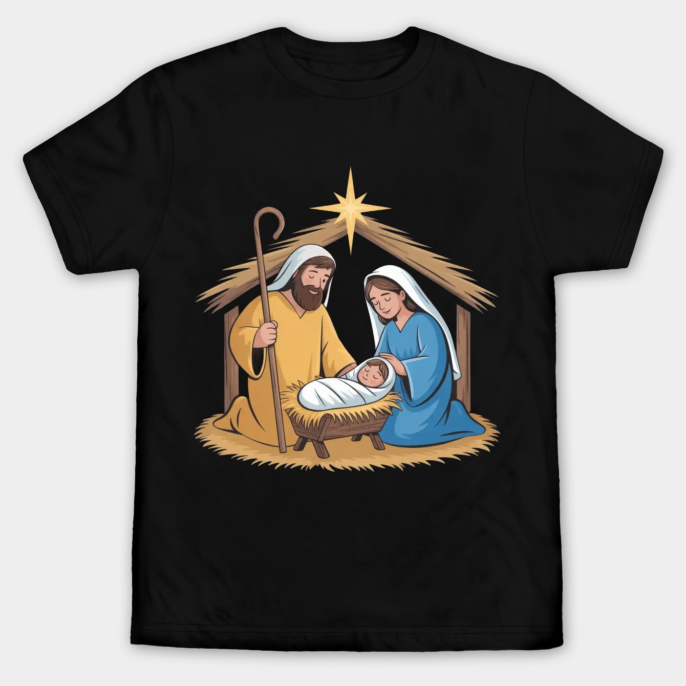 Nativity Scene Concept Men's Big & Tall T-shirt