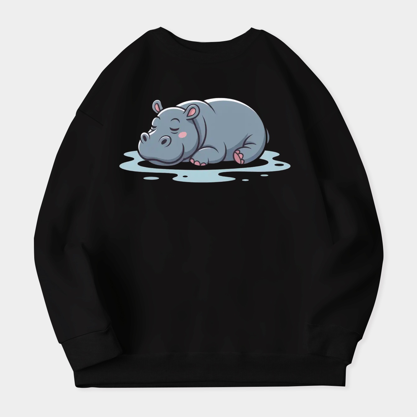 Moo Deng & sleeping Women's Plus Size Sweatshirt