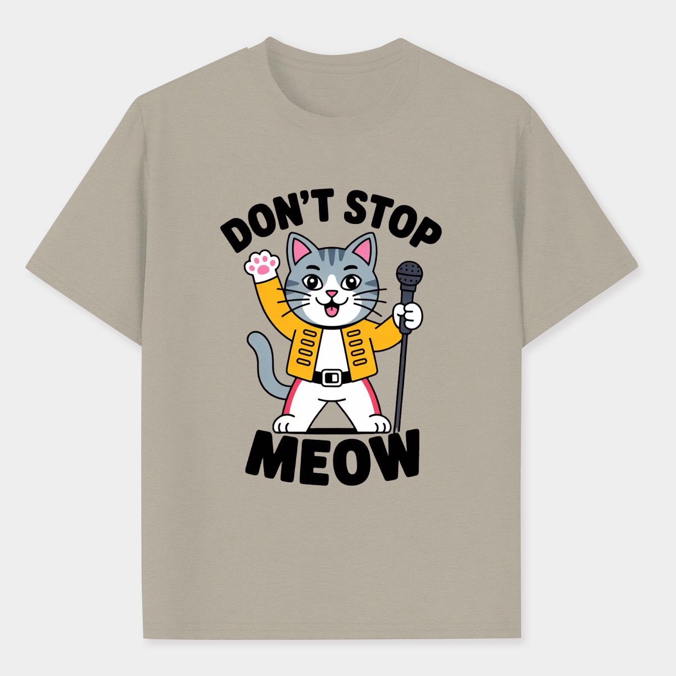 Don't Stop Meow Men's Performance Athletic T-Shirt