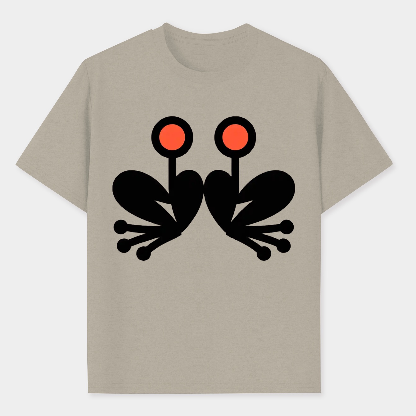 Humorous Frog Butt Lily Pad Art - Quirky Cartoon Design