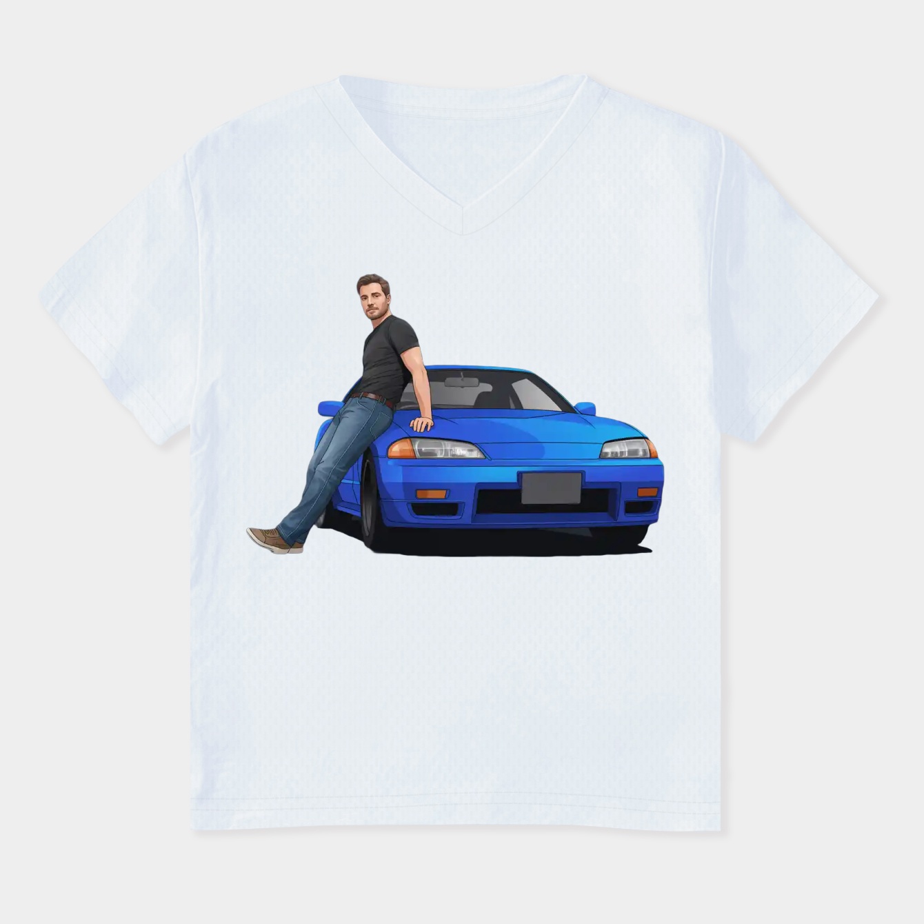 paul walker skyline Women's Plus Size V-Neck T-Shirt