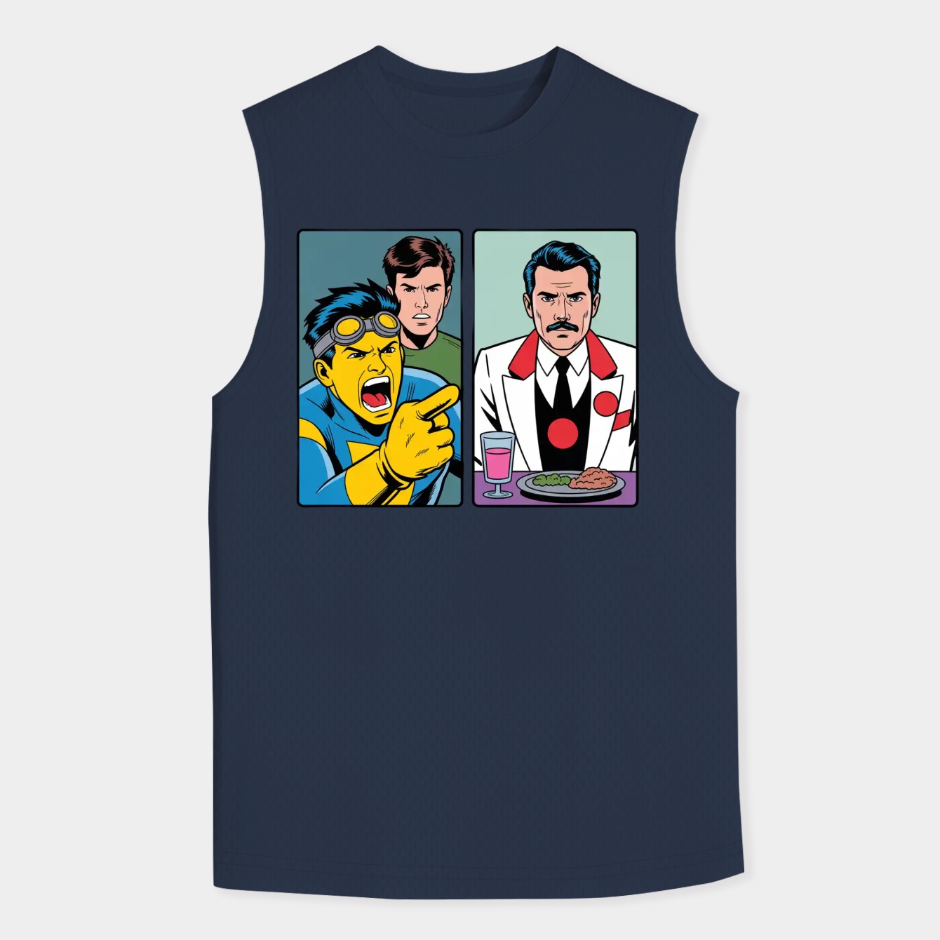 Son yelling at father