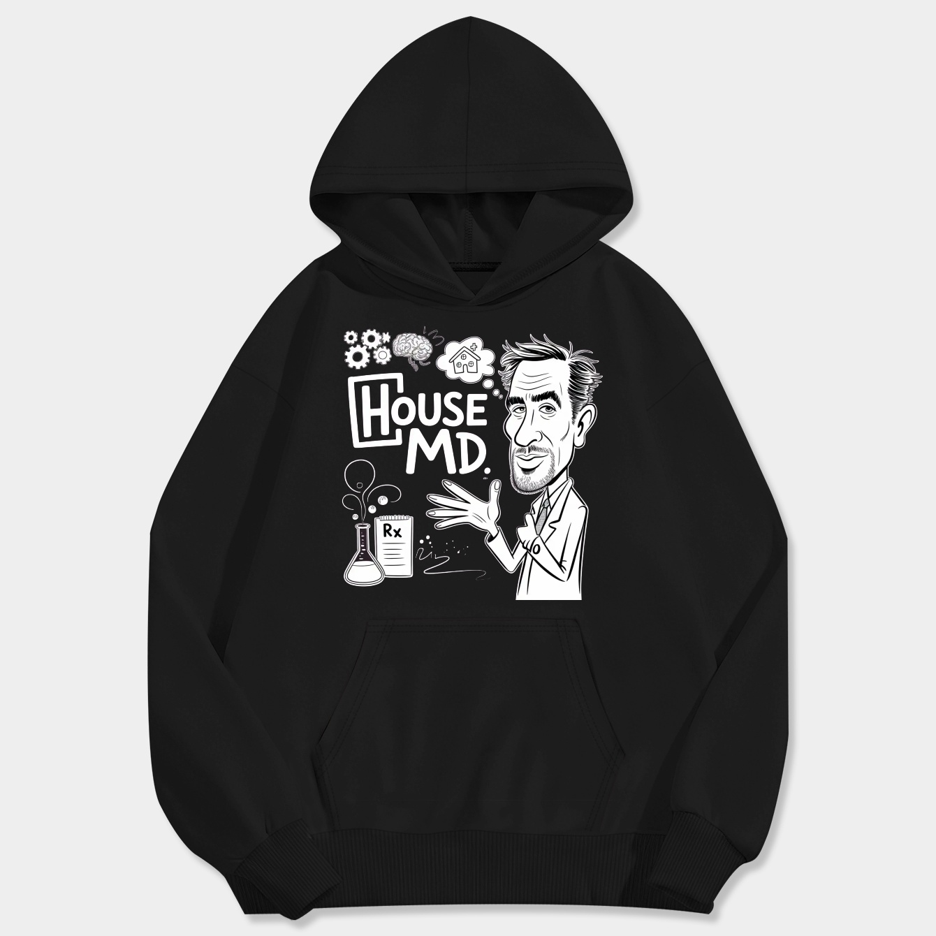 House M D Men's Big & Tall Hoodie