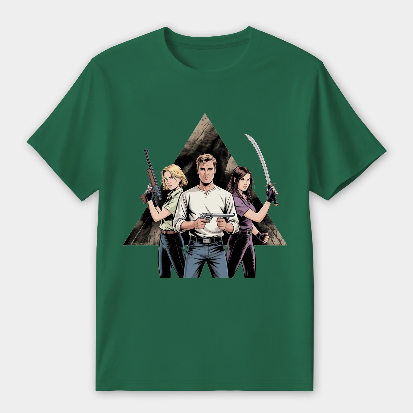 Walking Dead Trinity Women's Premium Soft T-Shirt