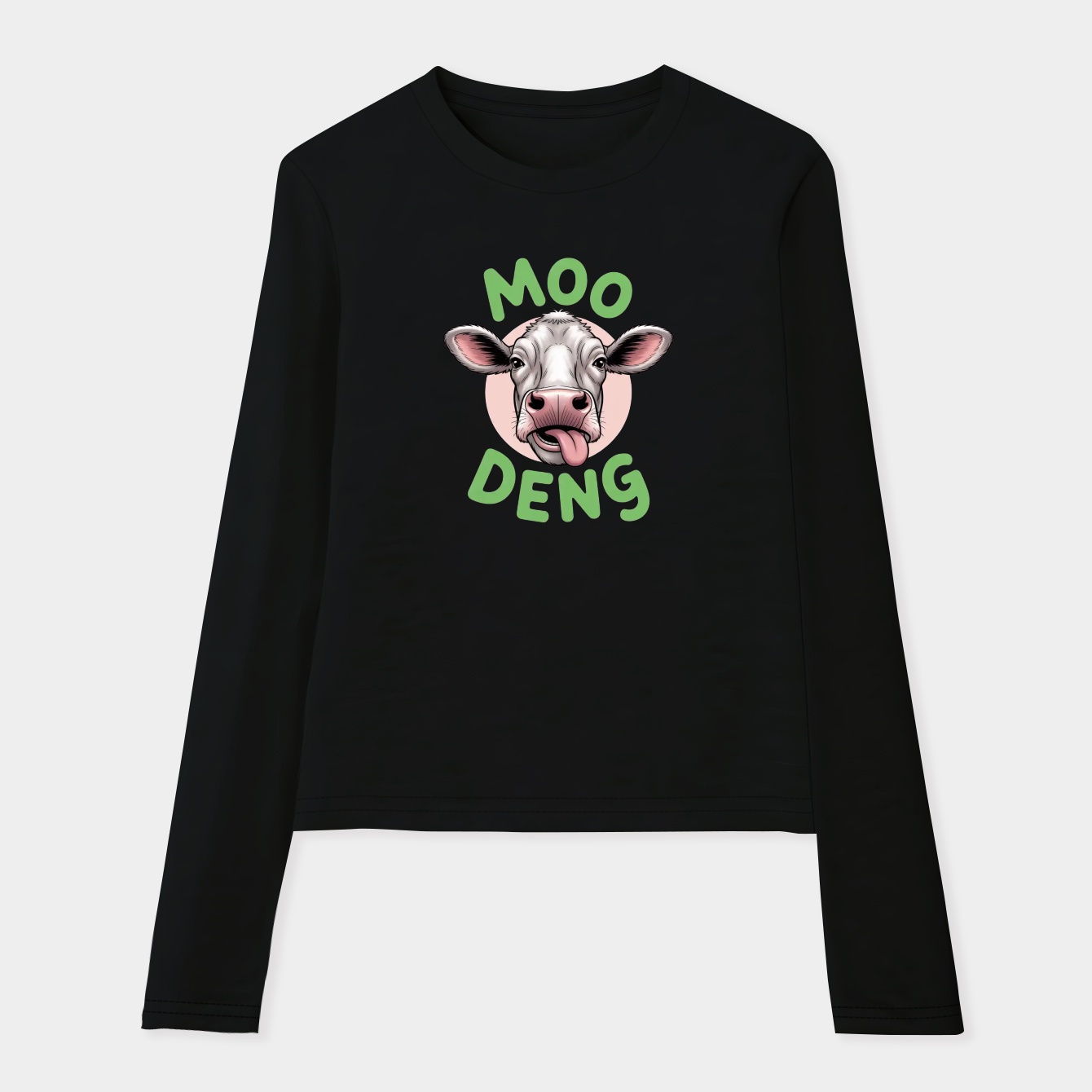 Moo deng Women's Soft Long Sleeve T-Shirt