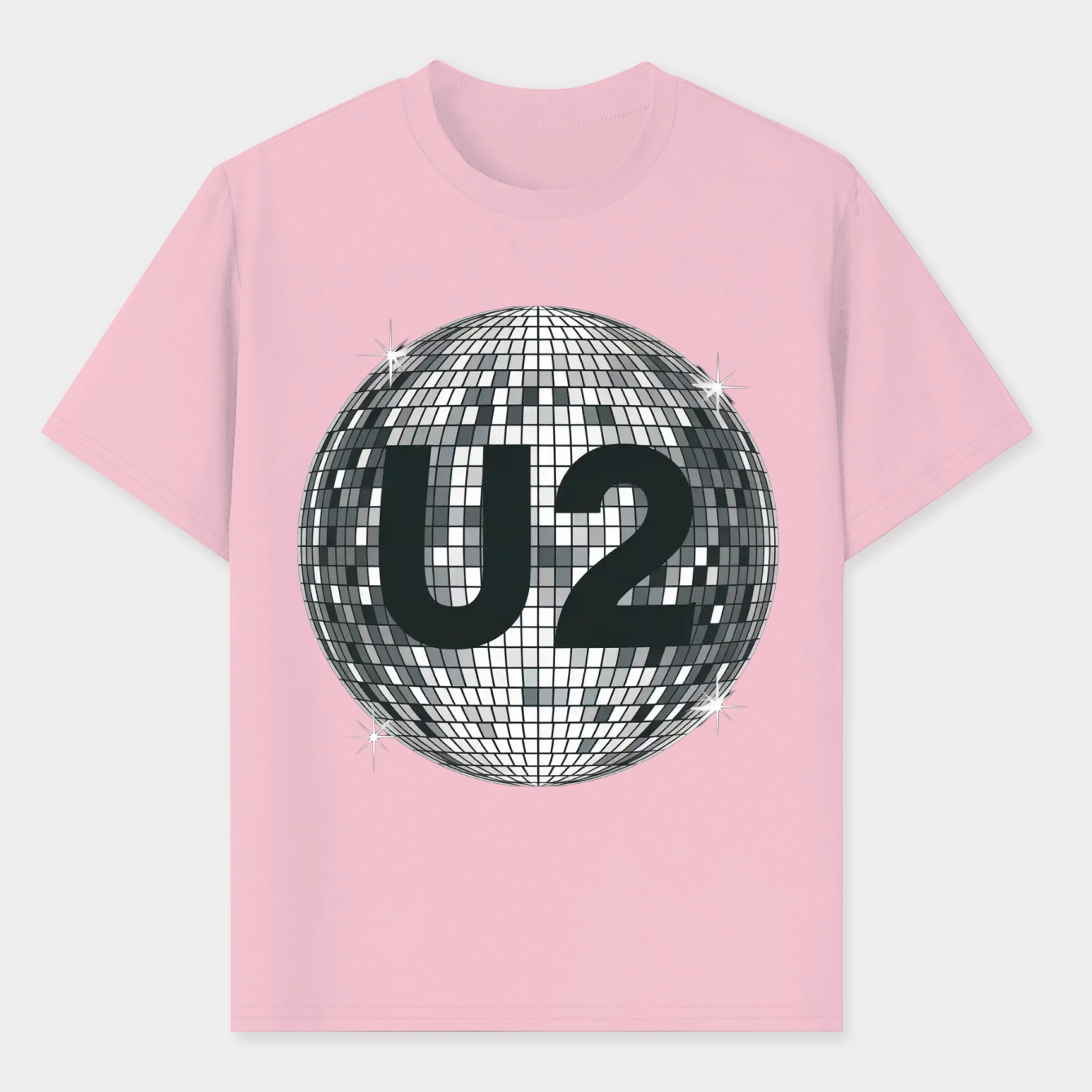 U2 Disco Ball Monochromatic Men's T-Shirt