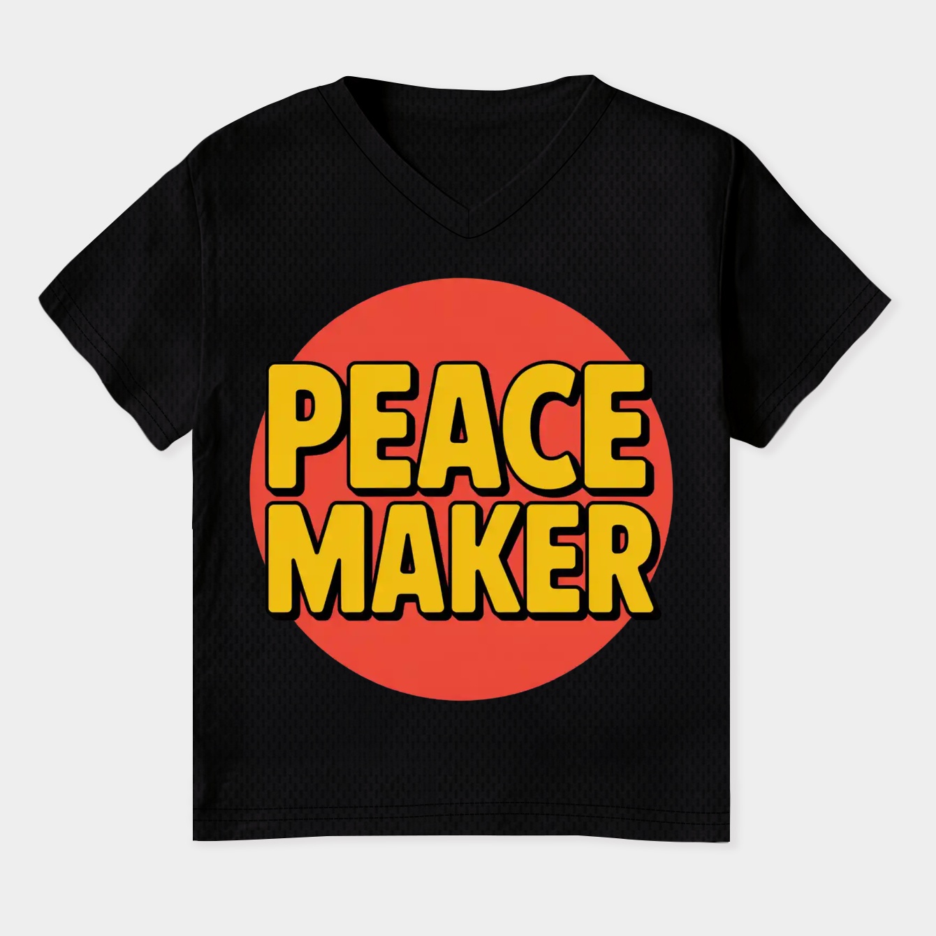 Peacemaker Bold Text Design Women's Plus Size V-Neck T-Shirt