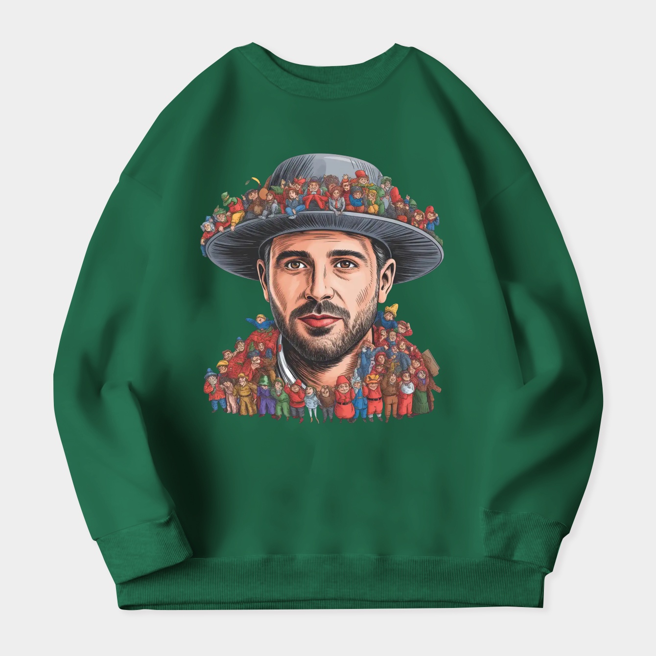 Johnny Depp no back Women's Crewneck Sweatshirt