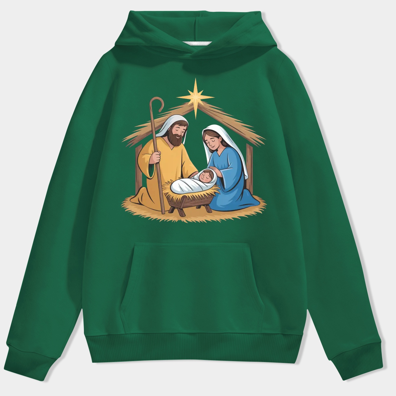 Nativity Scene Concept Men's Hoodie