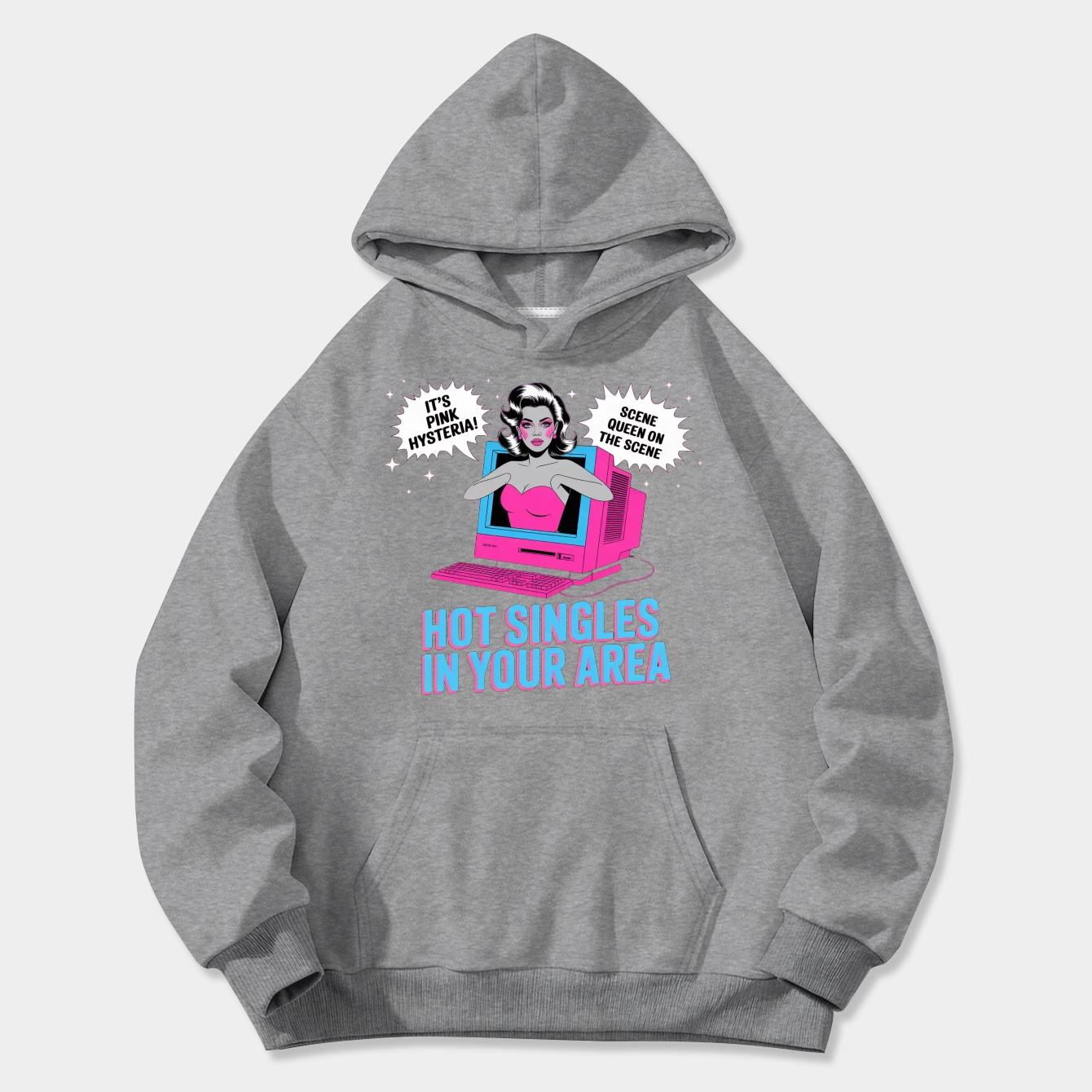 Scene Queen Hot Singles In Your Area Computer Women's Plus Size Hoodie