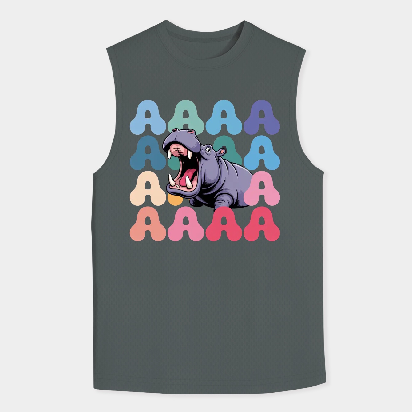 Screaming Hippo Men's Big & Tall Tank Top