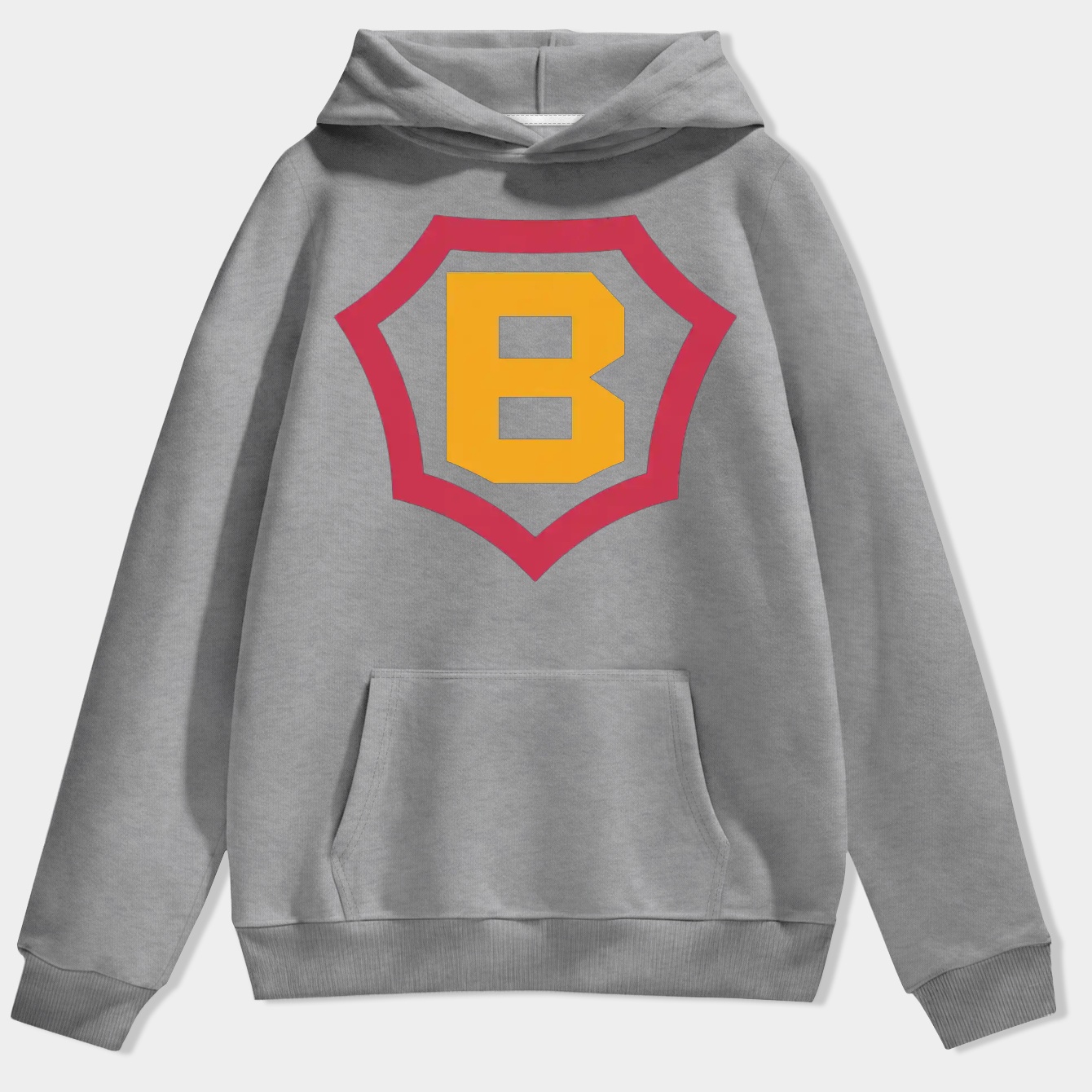Super B Hero Emblem Men's Hoodie