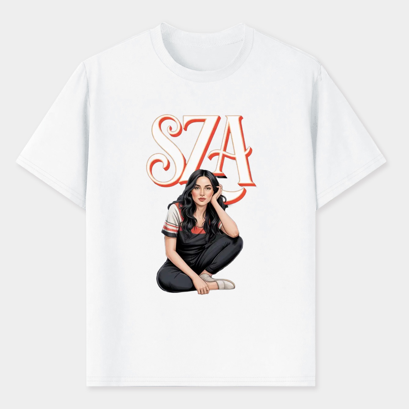 SZA R&B Singer Fan Art Tribute Men's T-Shirt