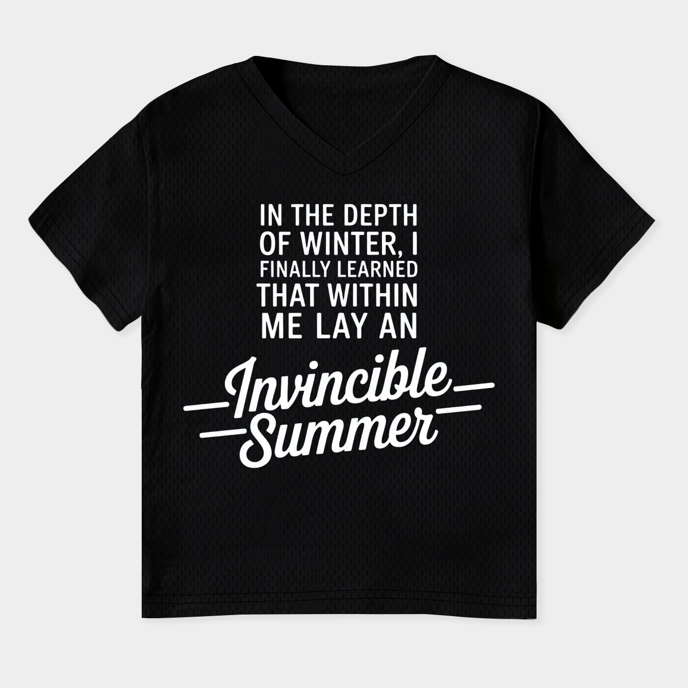 Invincible Summer Women's Plus Size V-Neck T-Shirt