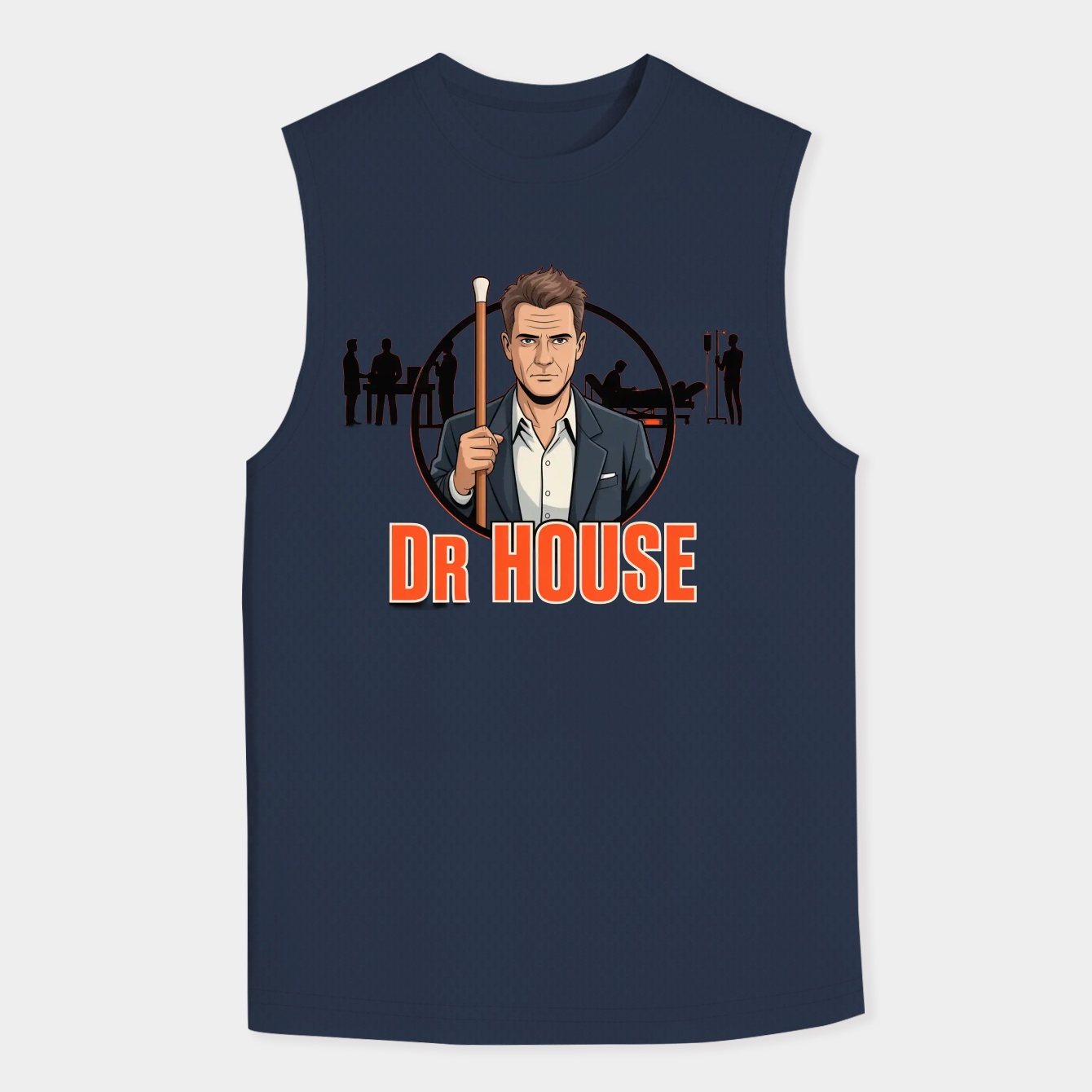 Dr House Men's Big & Tall Tank Top