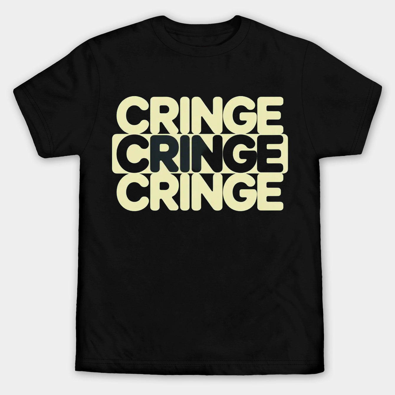 Cringe, That's Cringe Meme Men's Big & Tall T-shirt