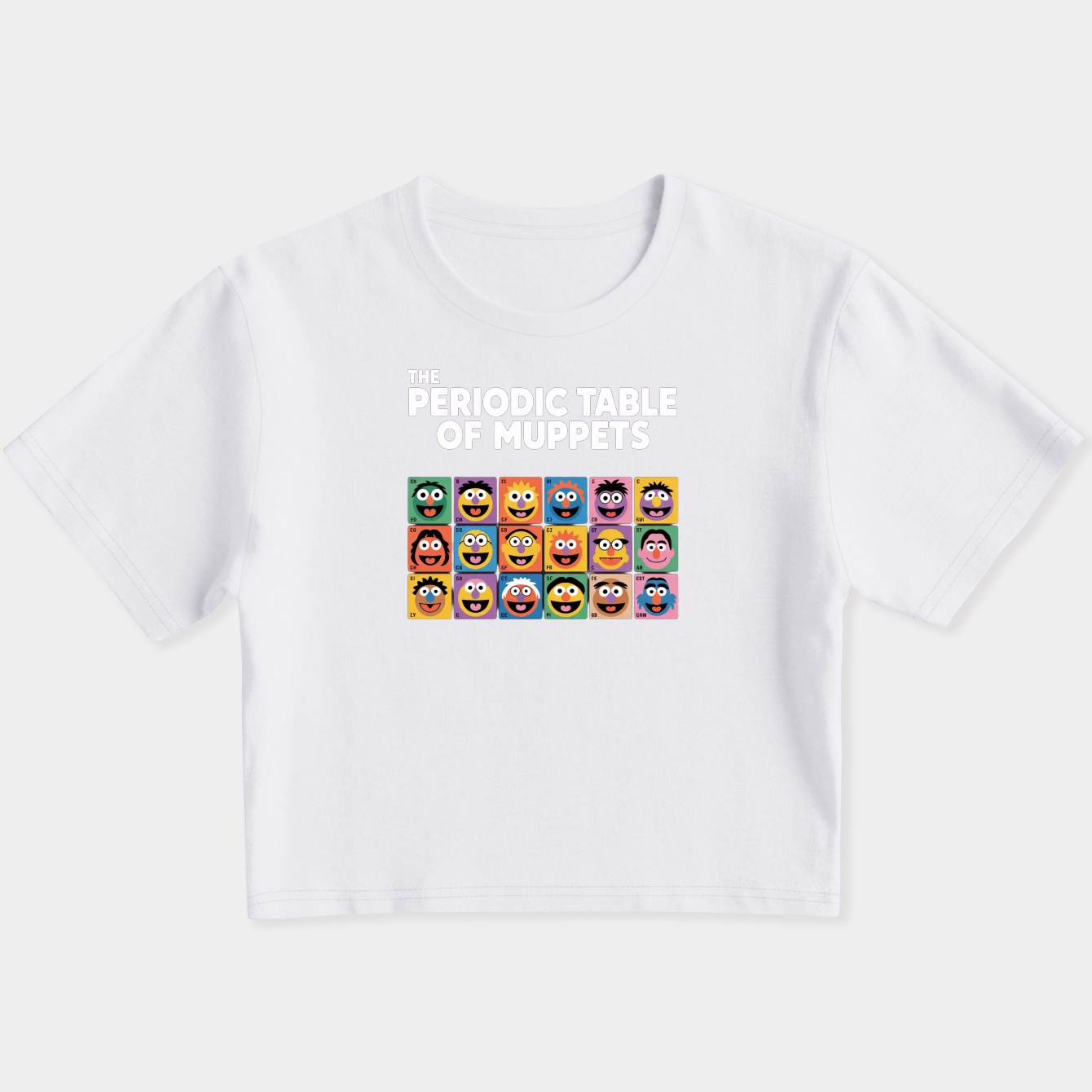 The Muppets Periodic Table Of Muppets Women's Slim Fit Baby Tee