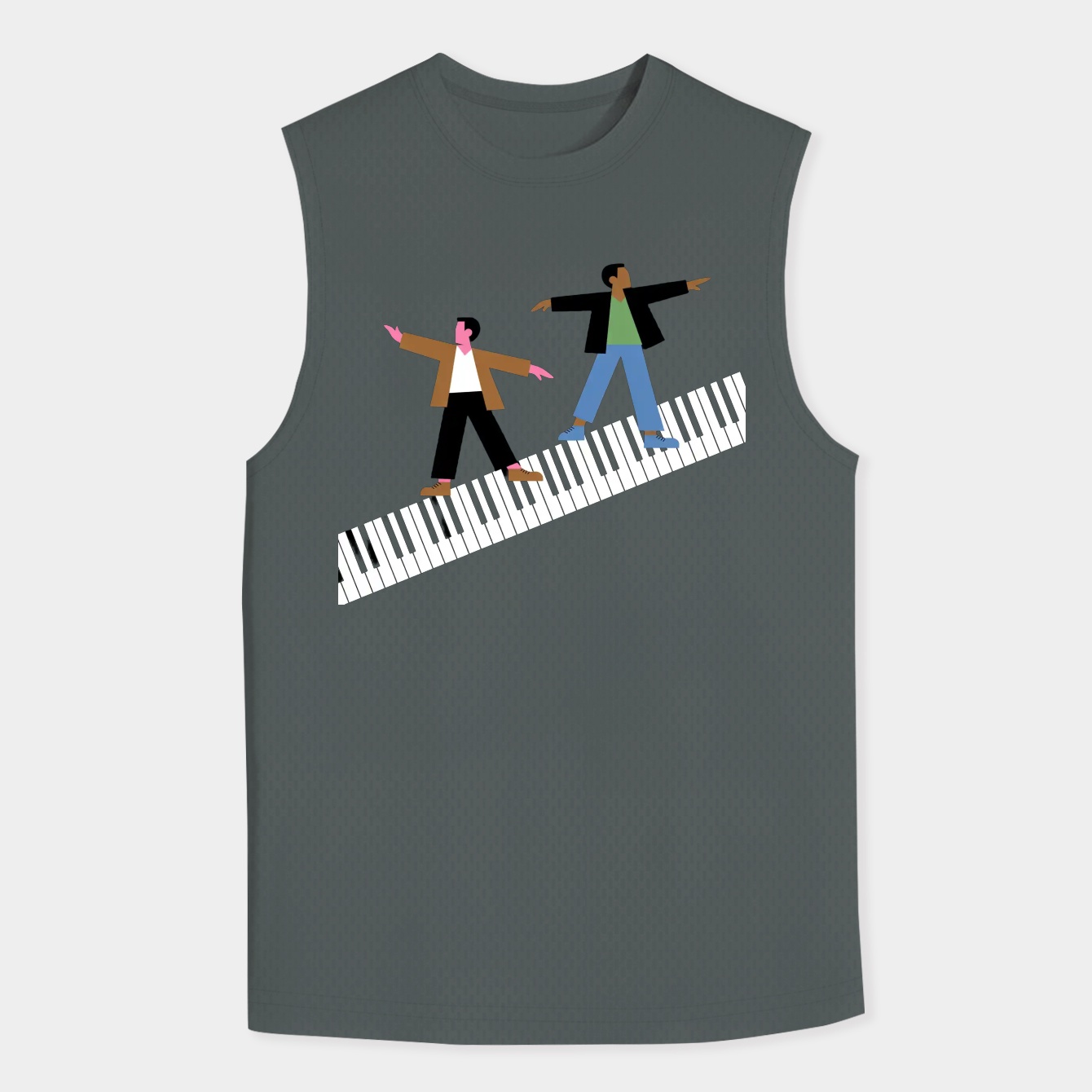 Big Piano Scene Men's Big & Tall Tank Top