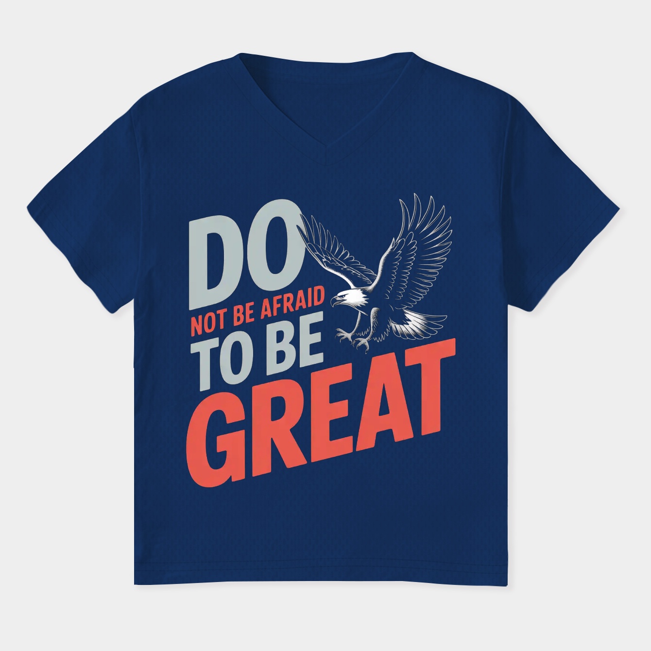 Do not be afraid to be great Women's Plus Size V-Neck T-Shirt
