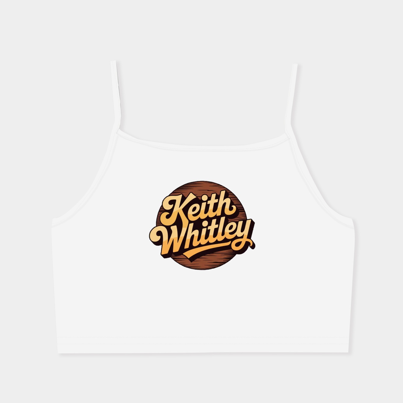 Circle Retro Keith Whitley Women's  Spaghetti Strap Tank Top