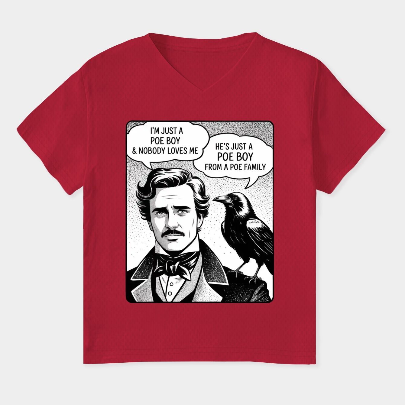 Just a Poe Boy Women's Plus Size V-Neck T-Shirt