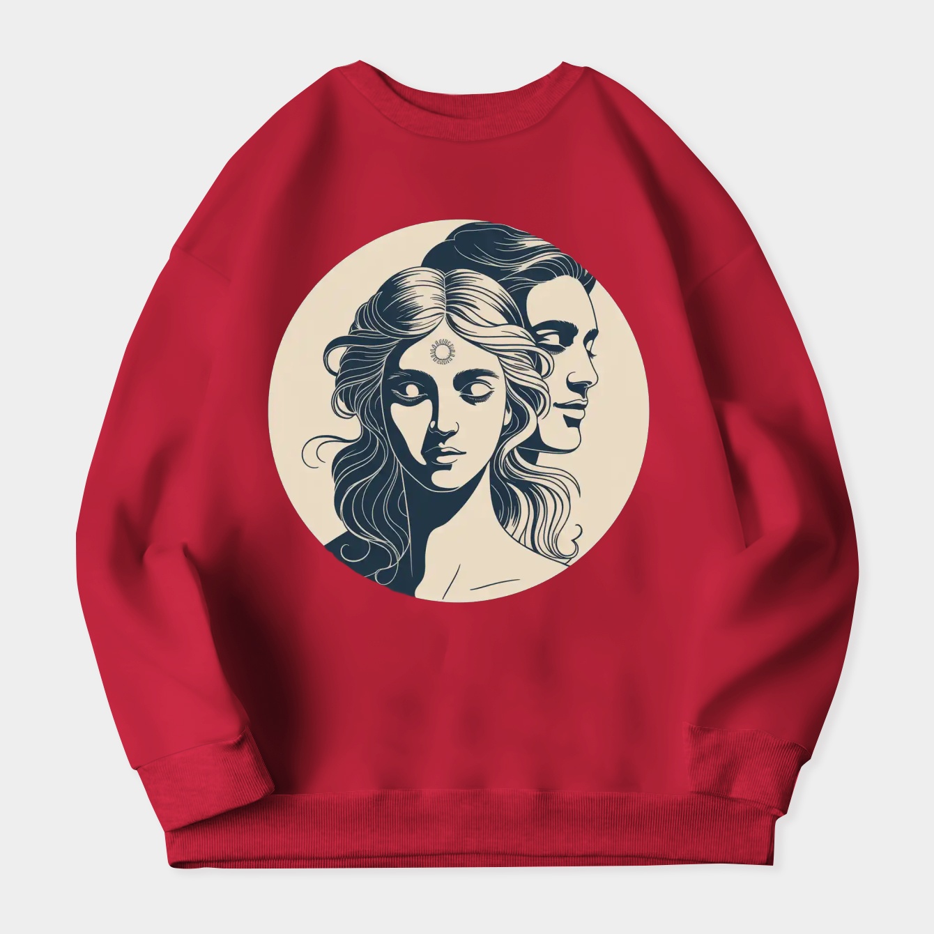 Sublime Celestial Duality Women's Crewneck Sweatshirt