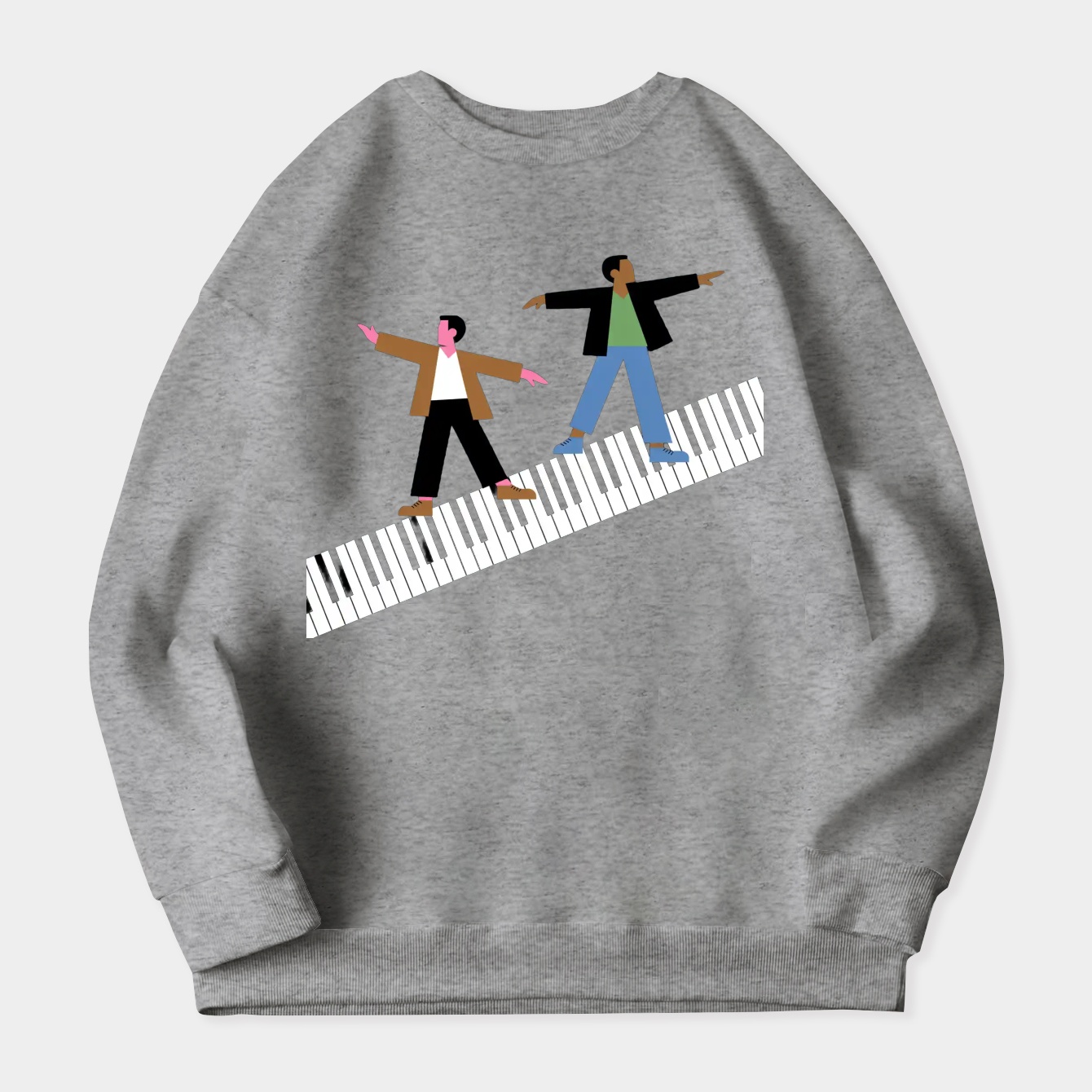 Big Piano Scene Women's Plus Size Sweatshirt